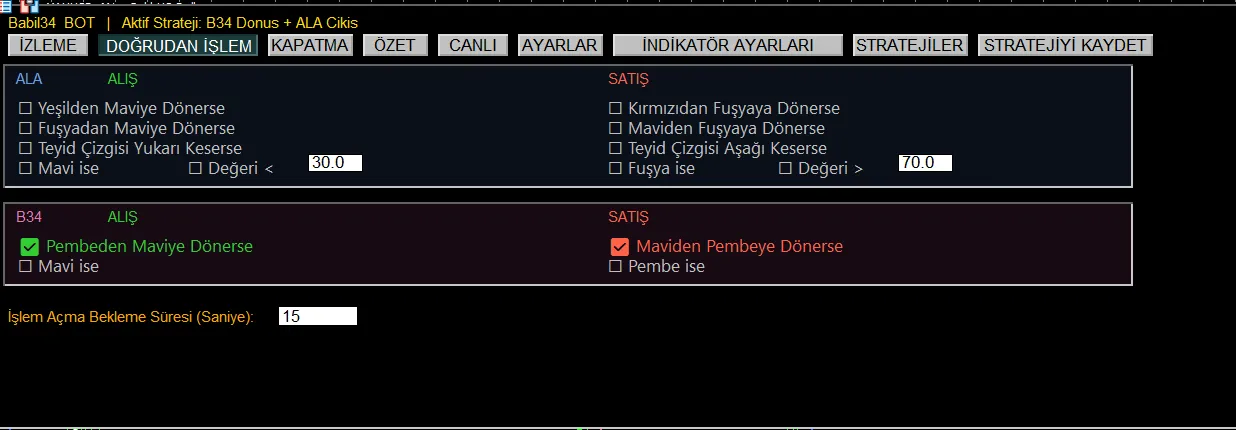 Babil34 FX MetaTrader 5 kontrol paneli